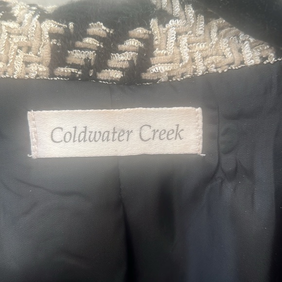 Stylish large plaid black and taupe jacket L - Picture 2 of 5